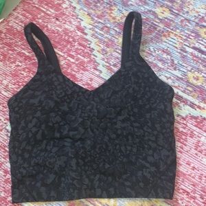 Lululemon align tank. Size 4. Cheetah print.